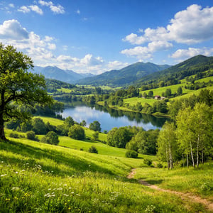 a green landscape